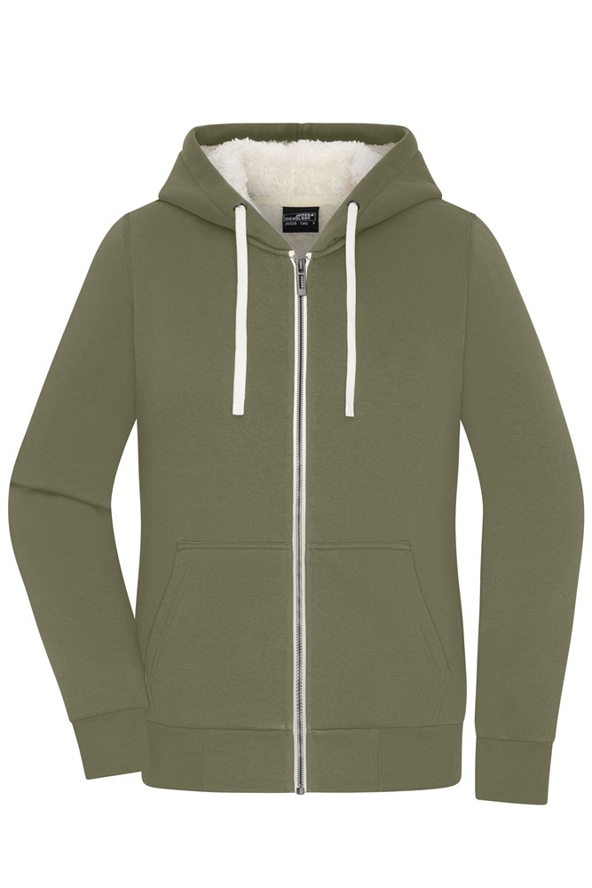 Ladies' Doubleface Jacket OCS Blended - Olive/nature (ca. Pantone 7497C
7500U)