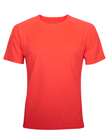 CONA SPORTS - Rainbow Tech Tee - Neon Coral