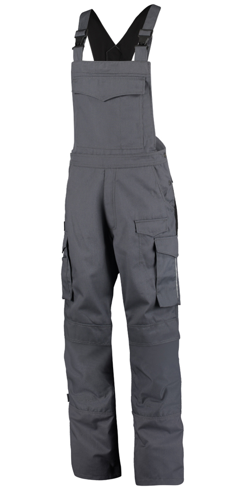Latzhose Russell - Grau/Schwarz