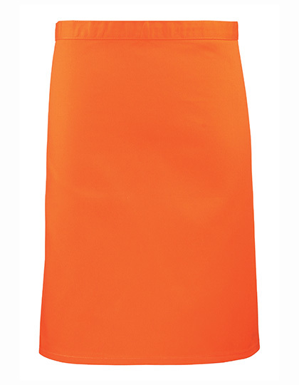 Premier Workwear - Colours Collection Mid Length Apron - Orange (ca. Pantone 1655C)