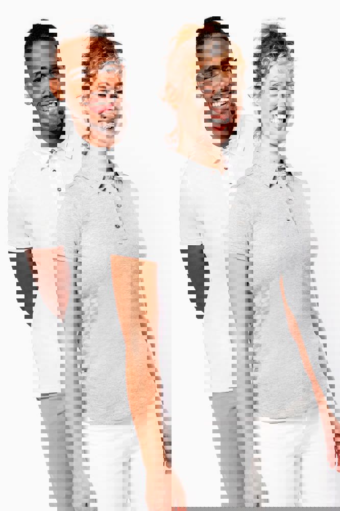 K263 - Jersey-Kurzarm-Polohemd für Damen