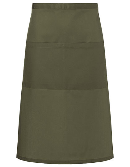 Karlowsky - XXL-Bistroschürze Basic mit Tasche - Moss Green (ca. Pantone 7764C)