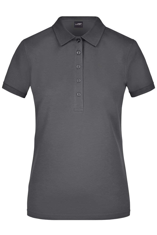 Ladies' Elastic Polo Piqué - Graphite (ca. Pantone 432C)