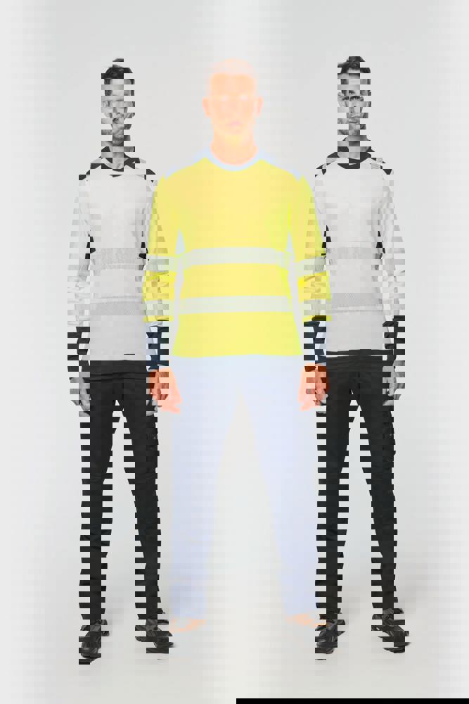 WK361 - Recyceltes Sicherheits-T-Shirt mit langen Ärmeln