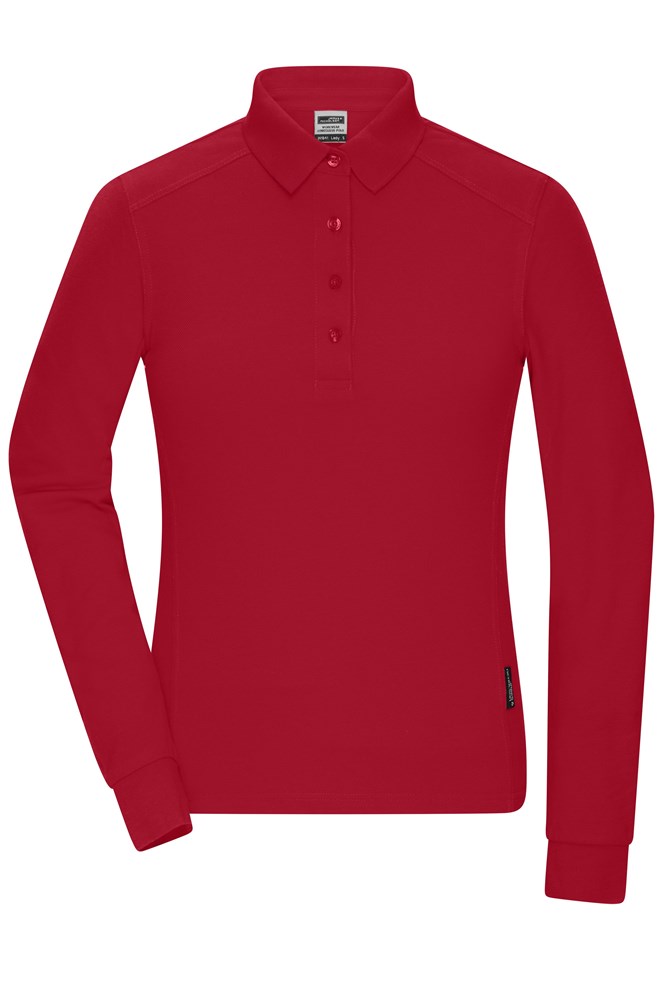 Ladies' Workwear-Long-Sleeved Polo OCS Blended - Red (ca. Pantone 200C)