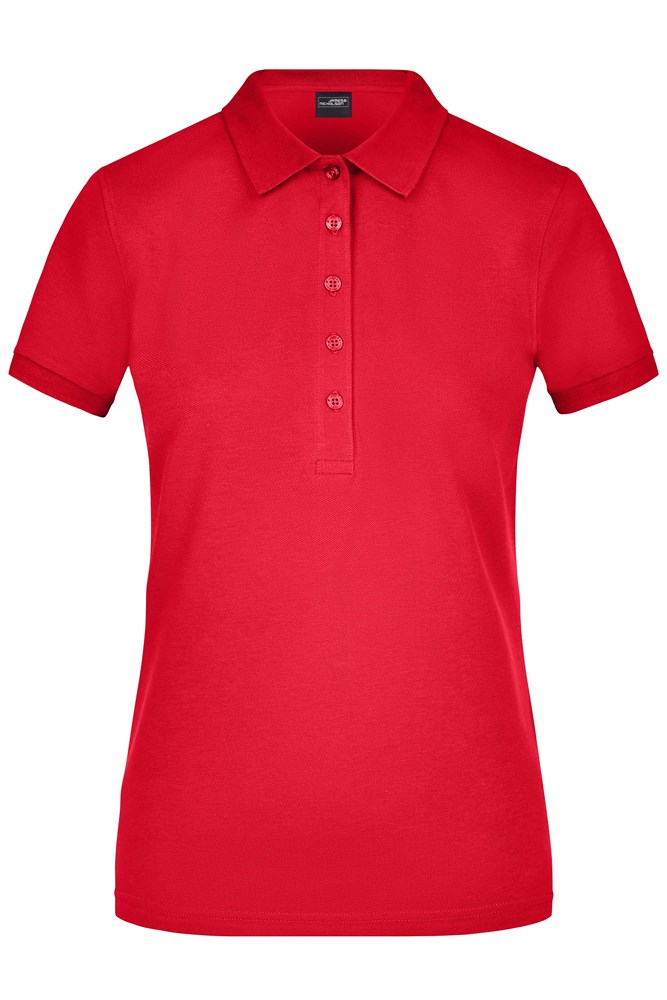 Ladies' Elastic Polo Piqué - Red (ca. Pantone 200C)