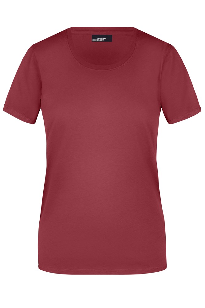 Ladies' Basic-T - Wine (ca. Pantone 195C)
