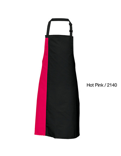 Link Kitchen Wear - Duo Apron - Black, Hot Pink (ca. Pantone 241c)