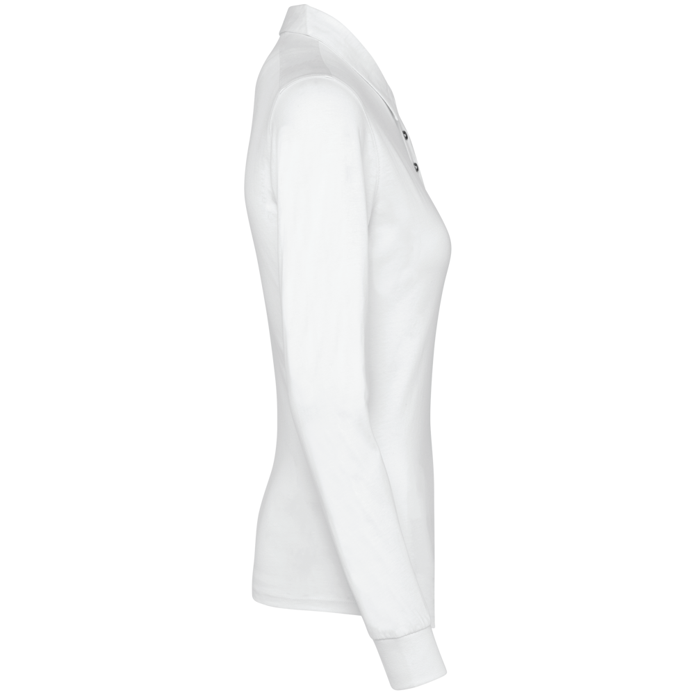 K265 - Langarm-Polohemd für Damen aus Jersey