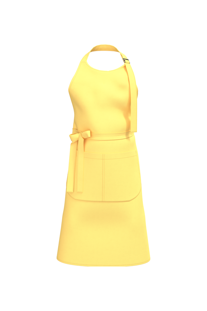 K8007 - Bio-Baumwolle Schürze mit Tasche - Pineapple