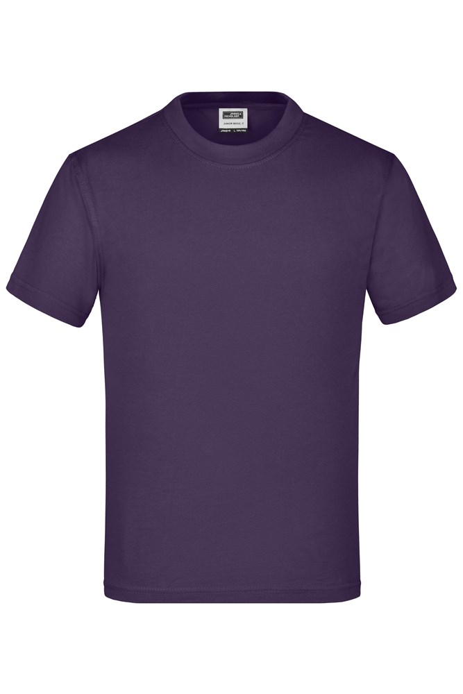 Junior Basic-T - Aubergine (ca. Pantone 5255C)