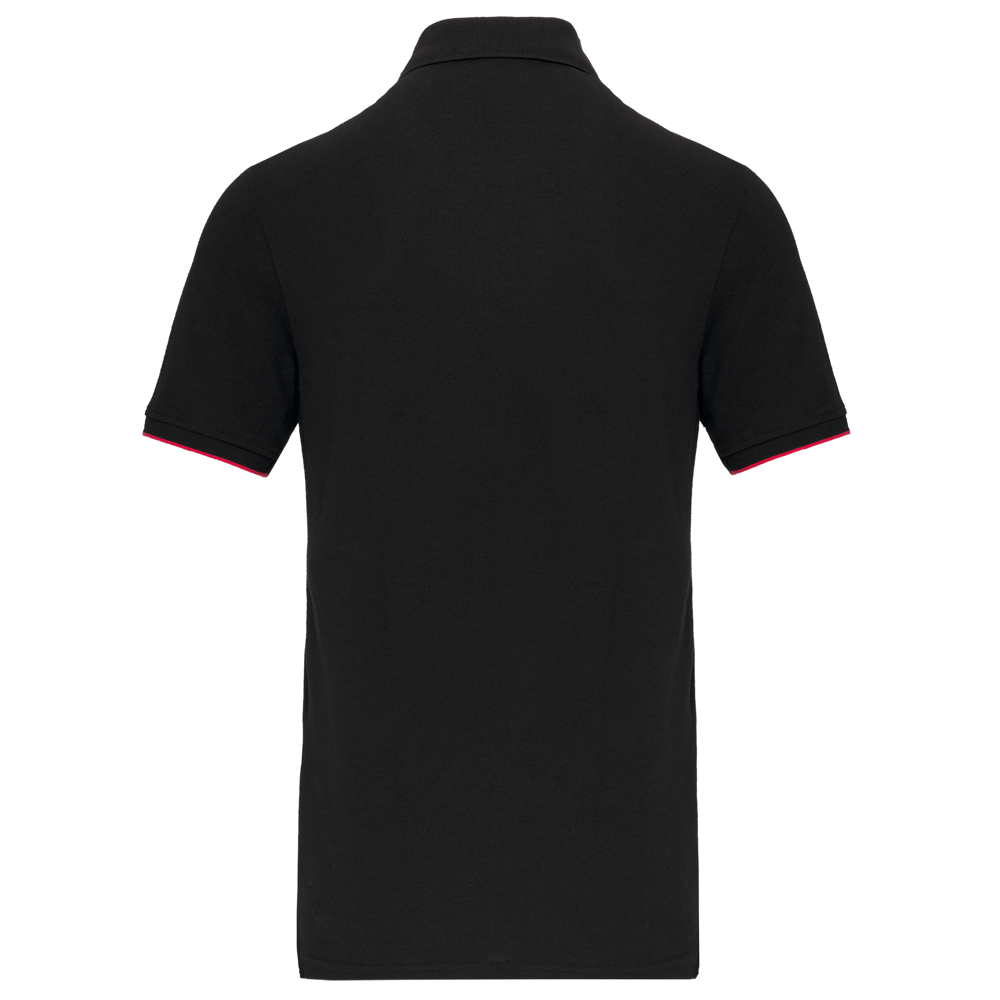 WK270X - Polo Day To Day mit kontrastfarbenen, kurzen Ärmeln