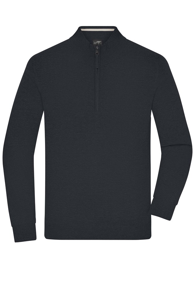 Men's Half-Zip Troyer - Black (ca. Pantone blackC)