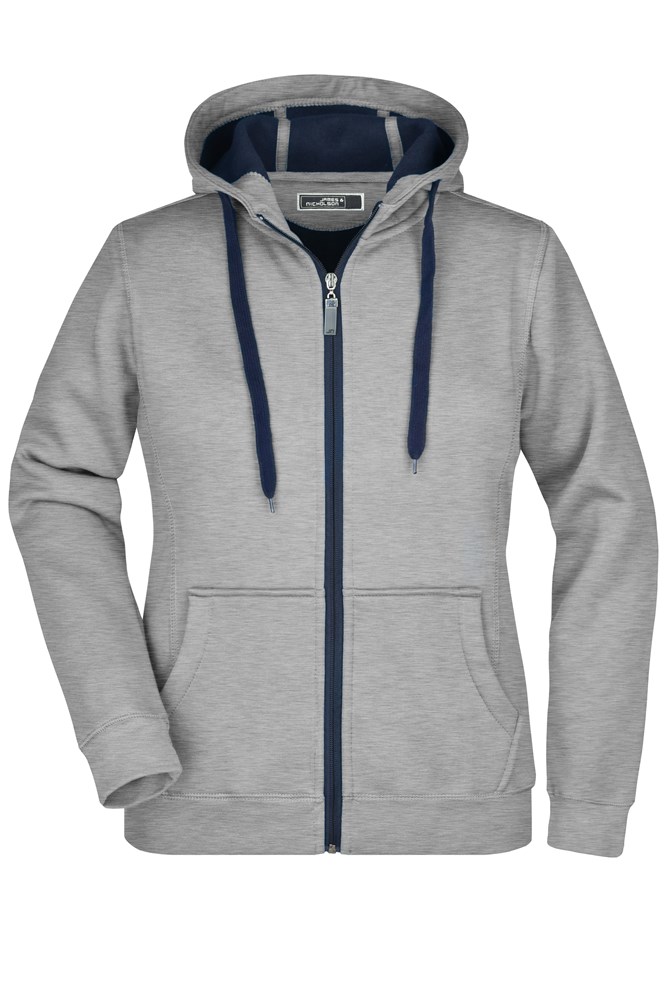 Ladies' Doubleface Jacket - Sports-grey/navy (ca. Pantone 442C
296C)