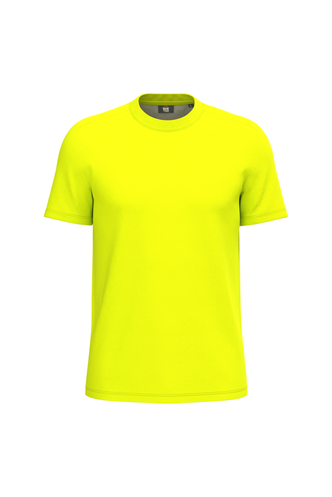 WK308CC - Umweltfreundliches Unisex-T-Shirt aus Baumwolle/Polyester - Fluorescent Yellow