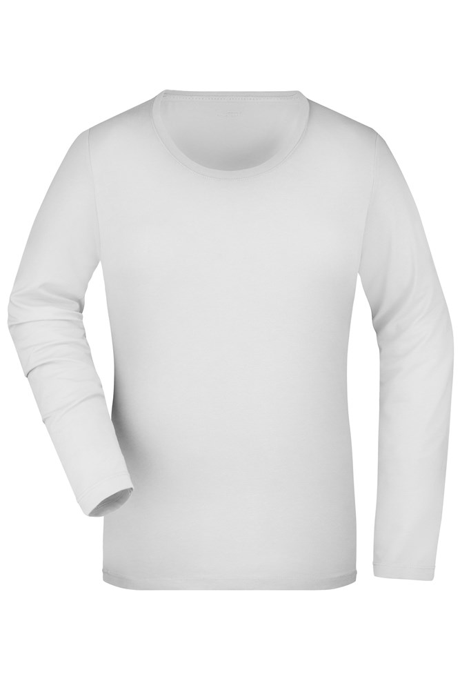 Ladies' Stretch Shirt Long-Sleeved - White (ca. Pantone white)