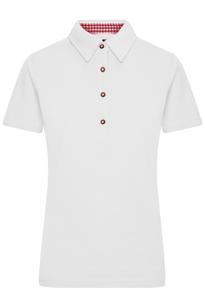 Ladies' Traditional Polo - White/red-white (ca. Pantone white
200C)