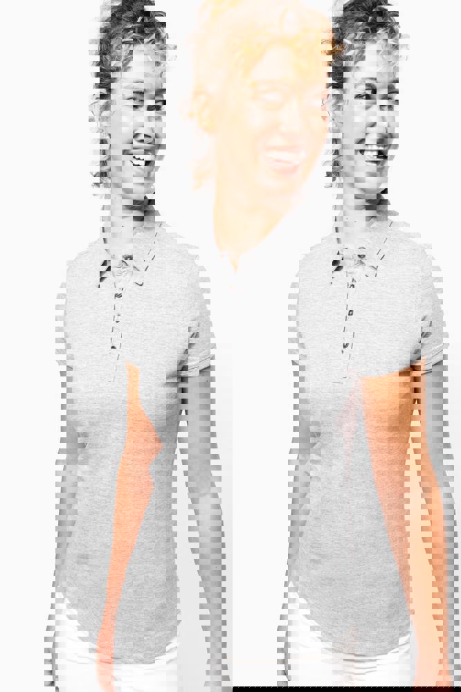 K263 - Jersey-Kurzarm-Polohemd für Damen