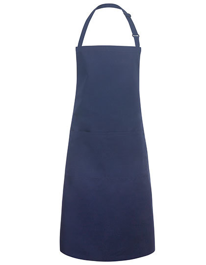Karlowsky - Latzschürze Basic mit Tasche und Schnalle - Navy (ca. Pantone 533C)