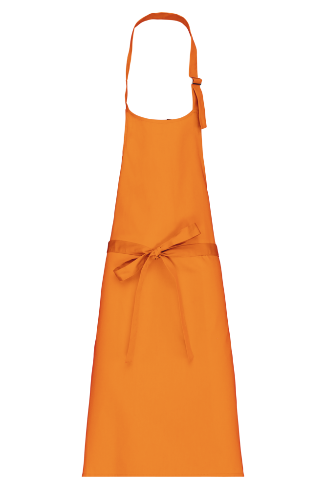 K895 - Baumwollschürze ohne Tasche - orange