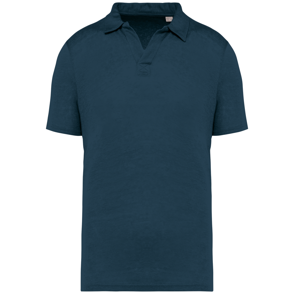SP220 - Herren-Polohemd aus Leinen - Peacock Blue