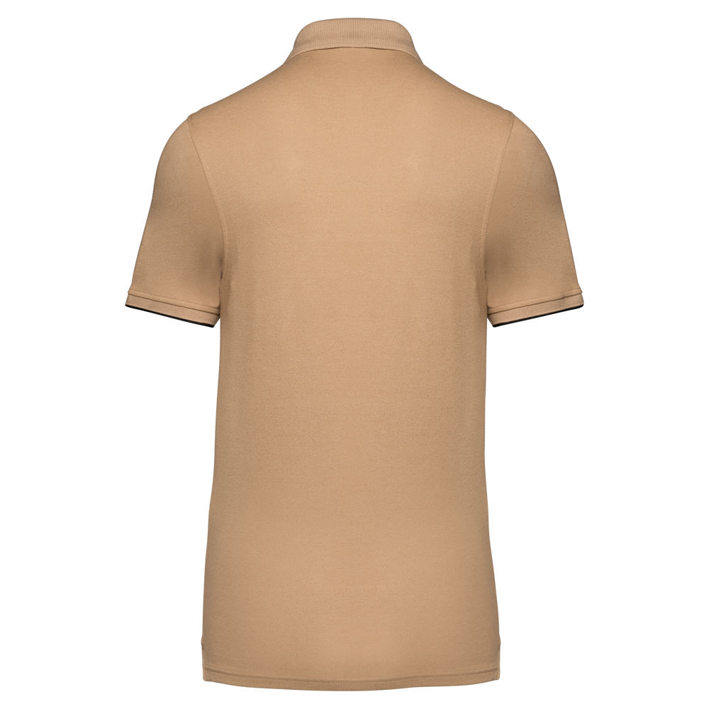 WK270 - Polo Day To Day mit kontrastfarbenen, kurzen Ärmeln