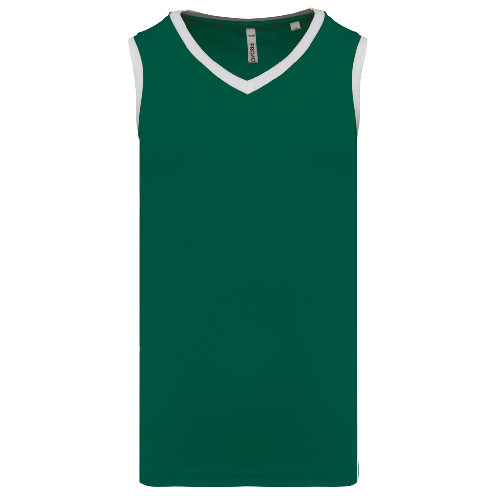 PA4050 - Herren Basketball Trikot - Dark Green / White
