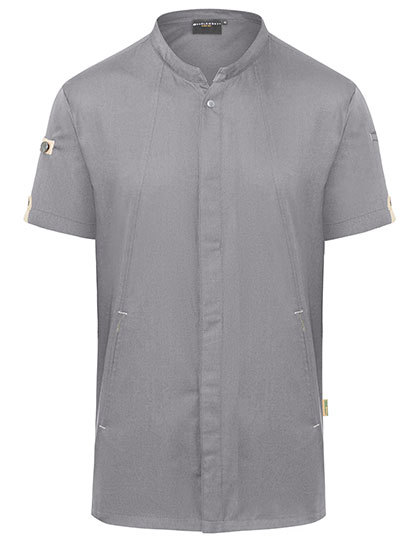 Karlowsky - Kurzarm Kochjacke Green-Generation - Platinum Grey (ca. Pantone 4283C)