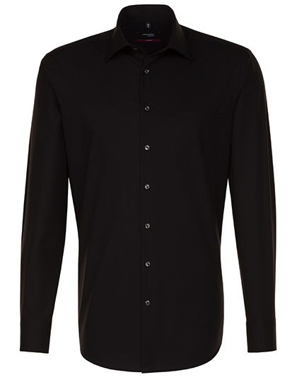 Seidensticker - Men´s Shirt Regular Fit Long Sleeve - Black