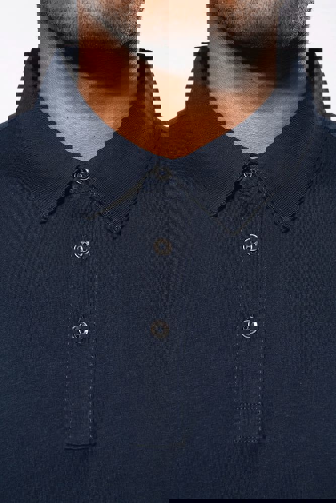 K264 - Langarm-Polohemd für Herren aus Jersey