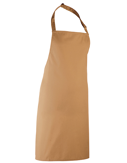 Premier Workwear - Colours Collection Bib Apron - Camel (ca. Pantone 132C)