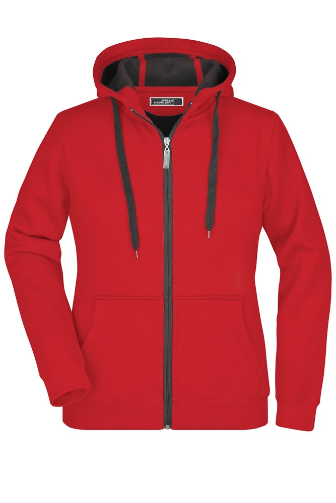Ladies' Doubleface Jacket - Red/carbon (ca. Pantone 186C
CoolGray9C)