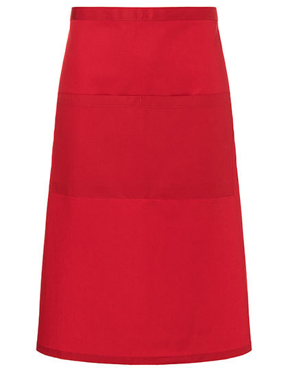 Karlowsky - XXL-Bistroschürze Basic mit Tasche - Red (ca. Pantone 186C)