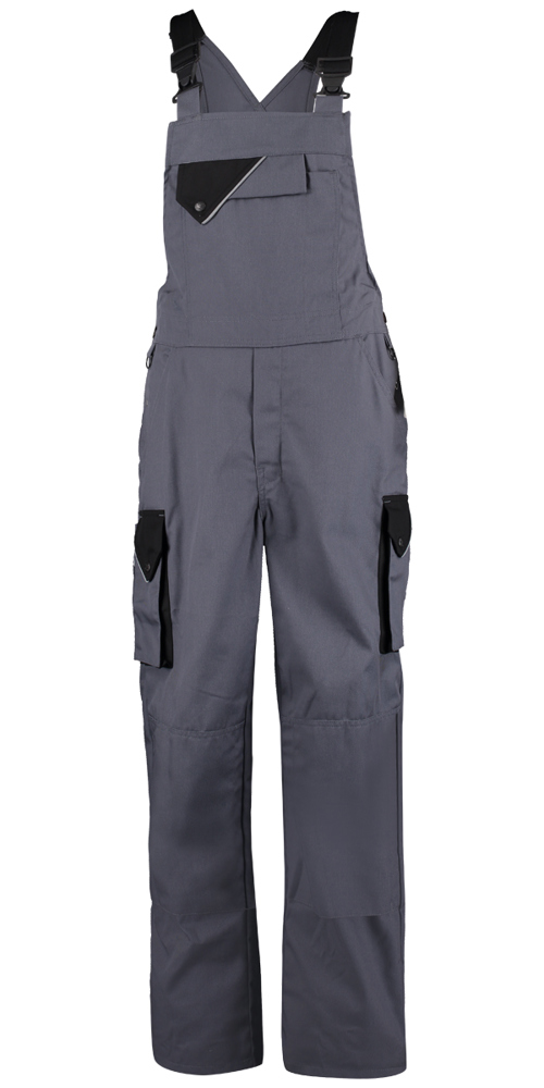 Latzhose Leipzig - Grau/Schwarz
