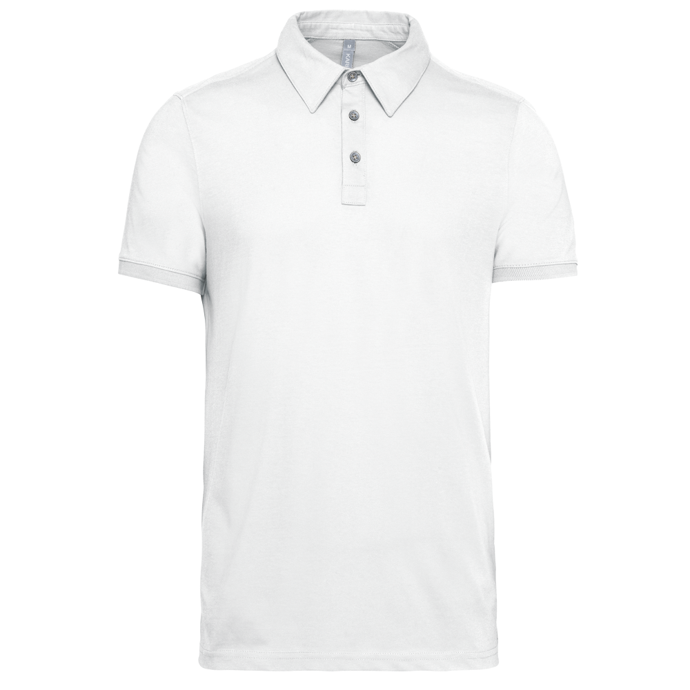K262 - Jersey-Kurzarm-Polohemd für Herren - White