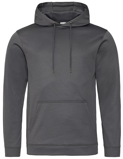 Just Hoods - Sports Polyester Hoodie - Steel Grey (Solid)