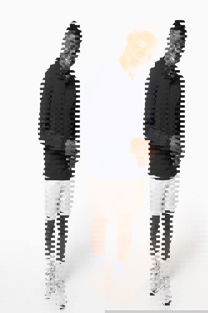 K2027C - Herren Piqué-Polohemd lange Ärmel Bio-180