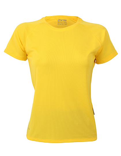 CONA SPORTS - Ladies´ Rainbow Tech Tee - Sun Yellow