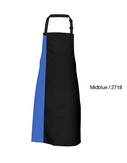 Link Kitchen Wear - Duo Apron - Black, Midblue (ca. Pantone 2718)