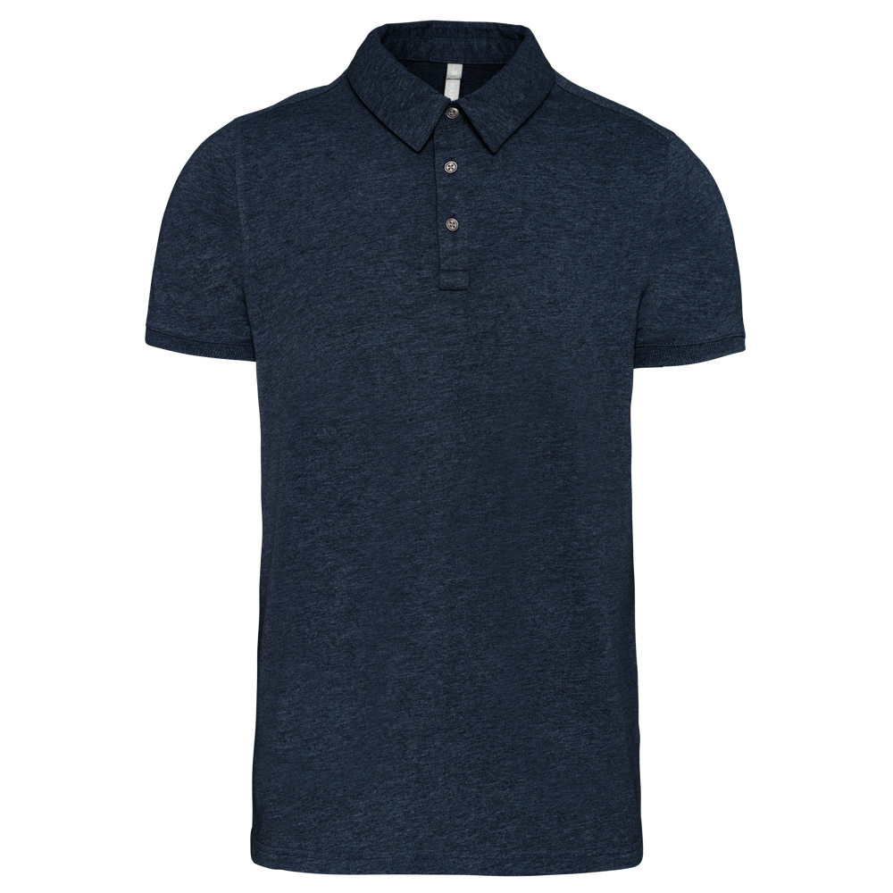 K262 - Jersey-Kurzarm-Polohemd für Herren - French Navy Heather