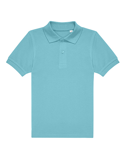 B&C BE INSPIRED - Kids My Polo 180 - Meta Turquoise