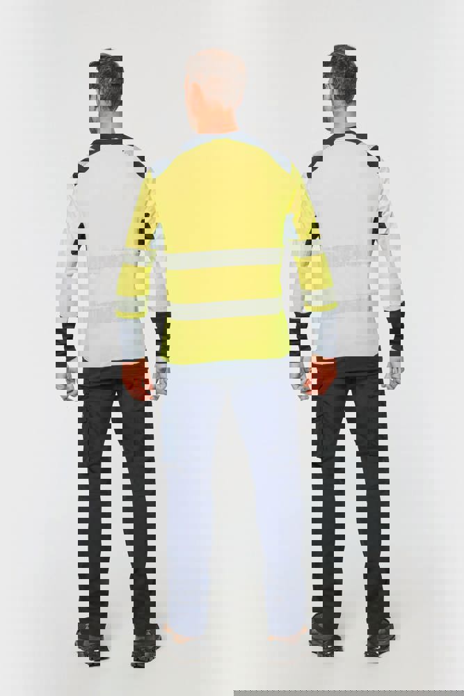 WK361 - Recyceltes Sicherheits-T-Shirt mit langen Ärmeln