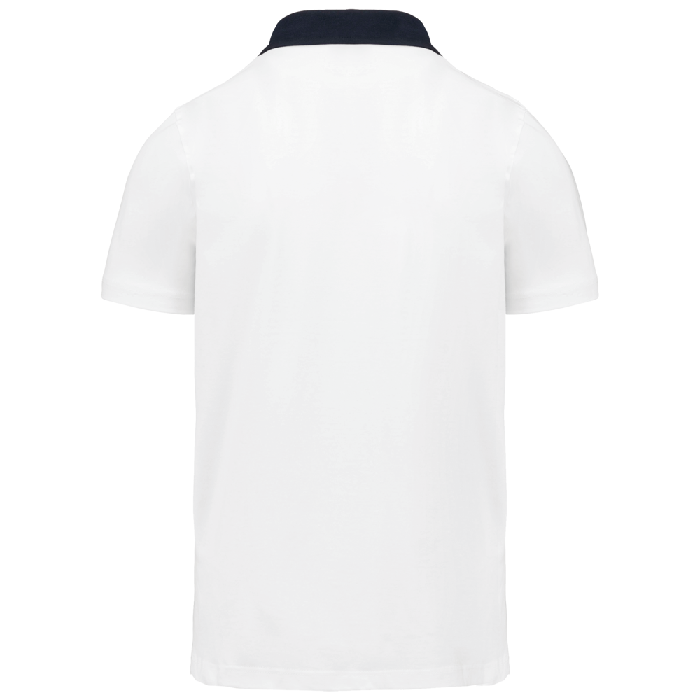 K260 - Zweifarbiges Jersey-Polohemd für Herren