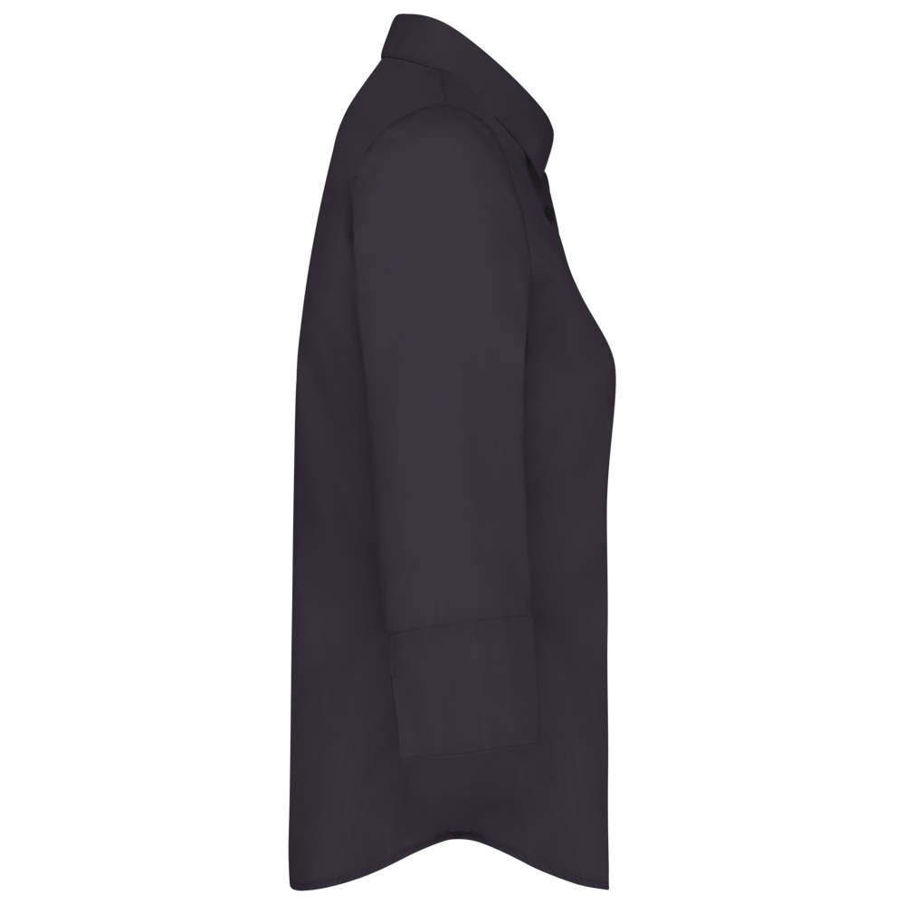 K558C - Popeline Hemd Baumwollpolyester 3/4-Ärmel pflegeleicht für Damen