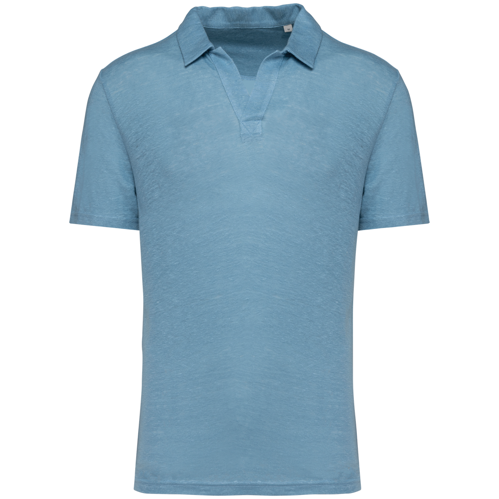 SP220 - Herren-Polohemd aus Leinen - Cool Blue