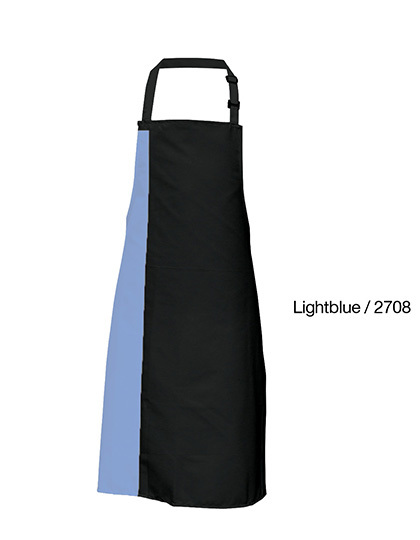 Link Kitchen Wear - Duo Apron - Black, Light Blue (ca. Pantone 2708)