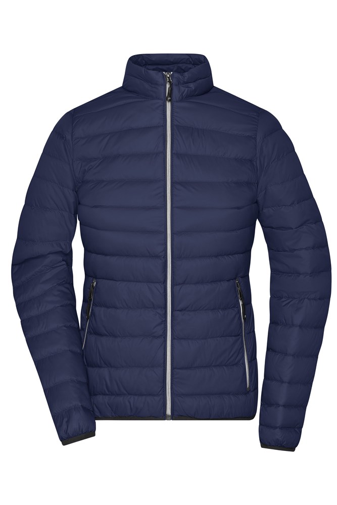 Ladies' Down Jacket - Navy/silver (ca. Pantone 296C
429C)