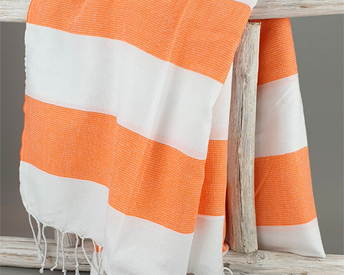 ARTG Hamamzz® Antalya Fashion Weiß/Helles Orange