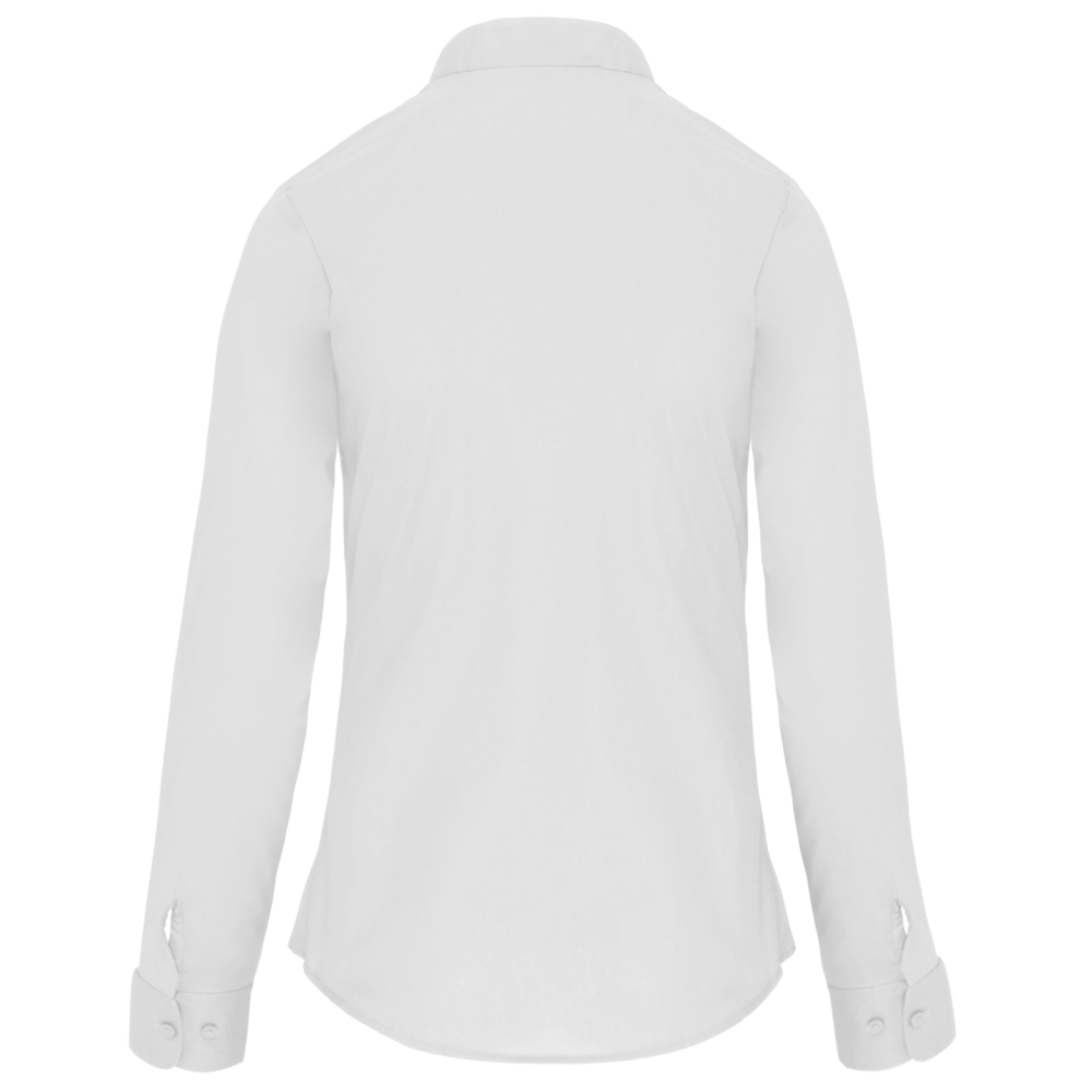 K514 - Damen hemdbluse mao-kragen langarm