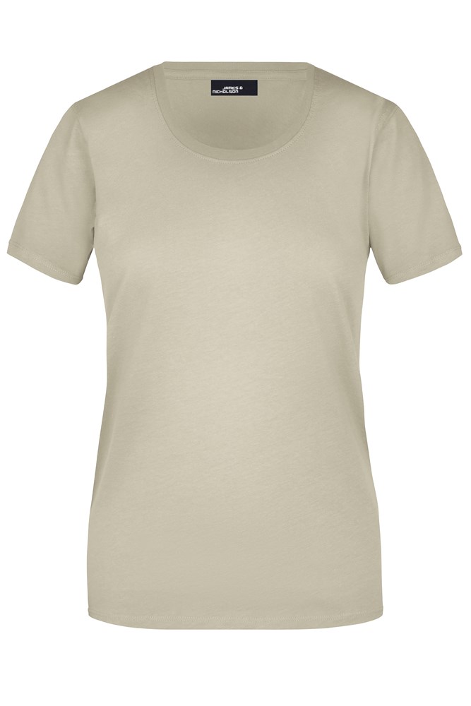 Ladies' Basic-T - Stone (ca. Pantone 7501C)